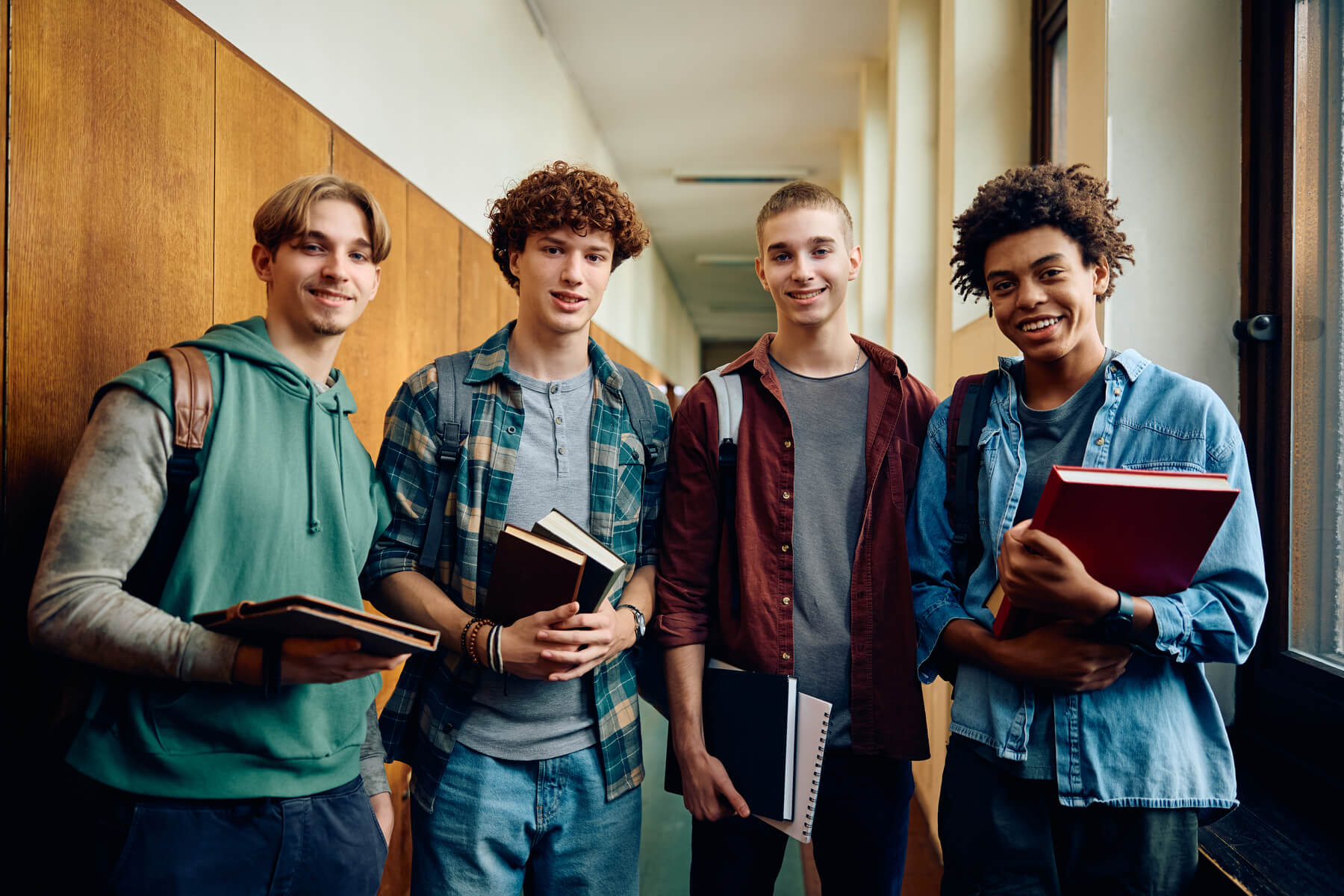 multiracial group of high school students in hallw 2024 01 10 15 56 38 utc